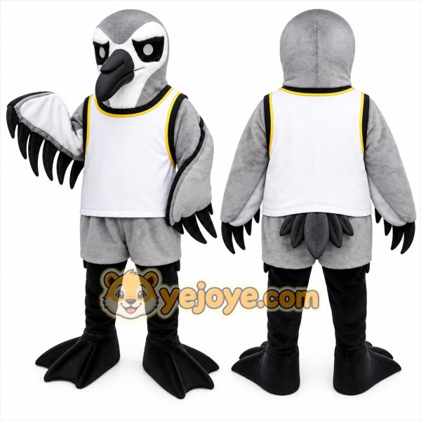 Black White Bird Mascot Costume
