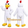 White Rooster Mascot Costume White Rooster Mascot Costume