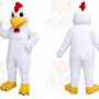 White Rooster Mascot Costume