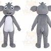 Gray Elephant Mascot Costume