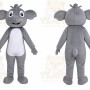 Gray Elephant Mascot Costume
