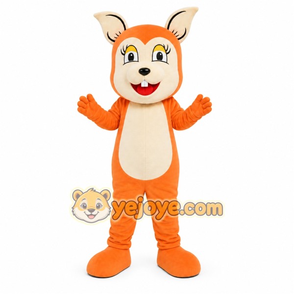 Orange Fox Mascot Costume