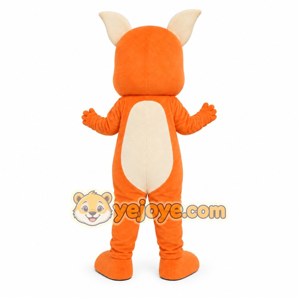 Orange Fox Mascot Costume Orange Fox Mascot Costume