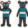 Black Mouse Shirt Mascot Costume