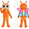 Orange Butterfly Girl Mascot Costume