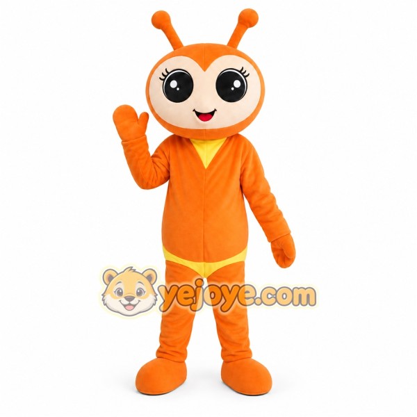 Orange Butterfly Girl Mascot Costume