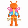 Orange Butterfly Girl Mascot Costume Orange Butterfly Girl Mascot Costume