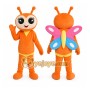 Orange Butterfly Girl Mascot Costume