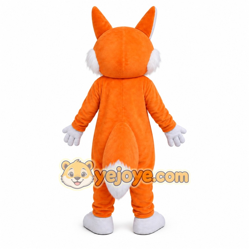 Orange Fox Mascot Costume Orange Fox Mascot Costume