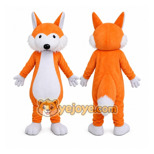 Orange Fox Mascot Costume