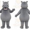 Gray Hippo Mascot Costume