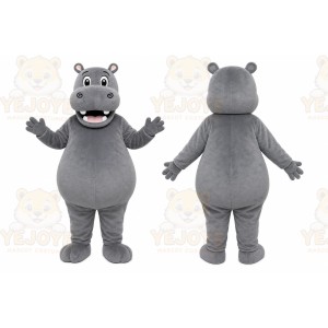 Gray Hippo Mascot Costume