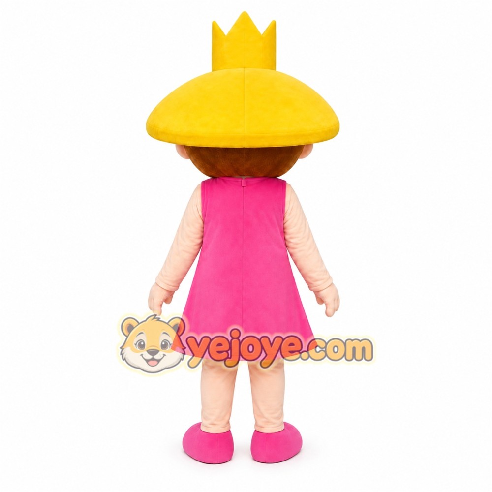 Princess Girl Mascot Costume Princess Girl Mascot Costume