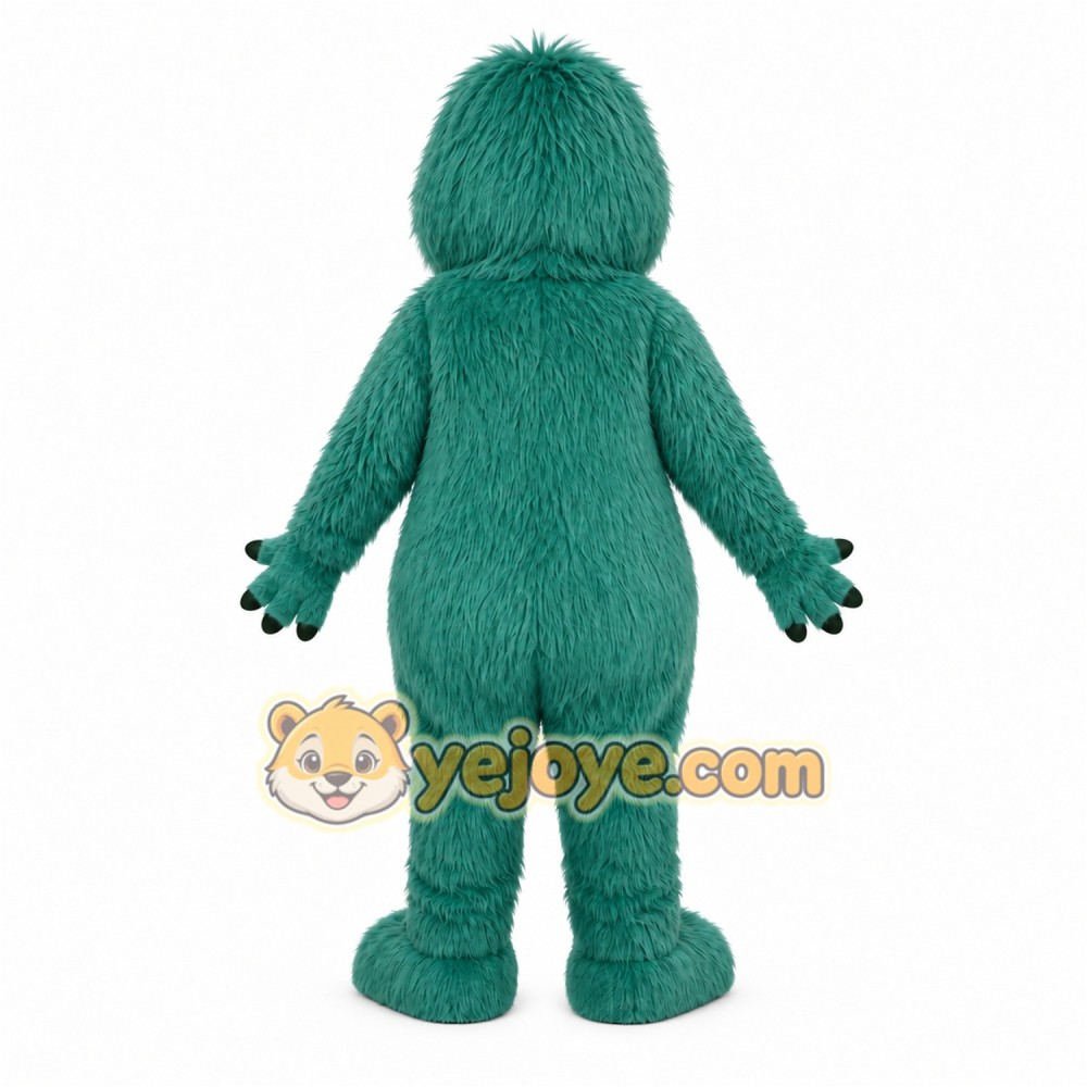 Teal Monster Mascot Costume Teal Monster Mascot Costume