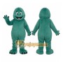Teal Monster Mascot Costume
