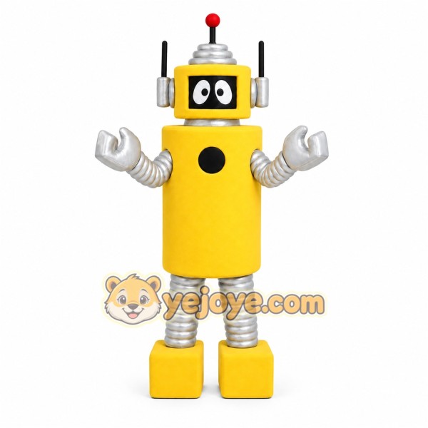 Yellow Robot Mascot Costume