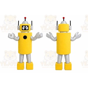 Yellow Robot Mascot Costume
