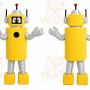 Yellow Robot Mascot Costume