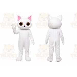 White Cat Mascot Costume