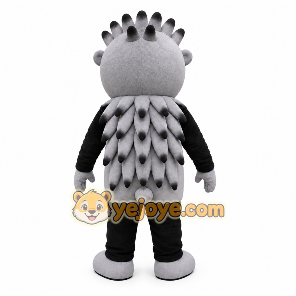 Gray Hedgehog Mascot Costume