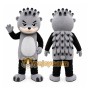 Gray Hedgehog Mascot Costume