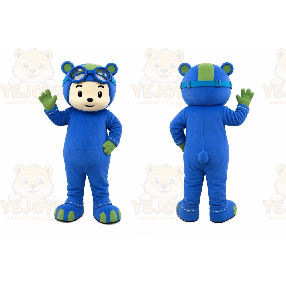 Blue Monster Mascot Costume