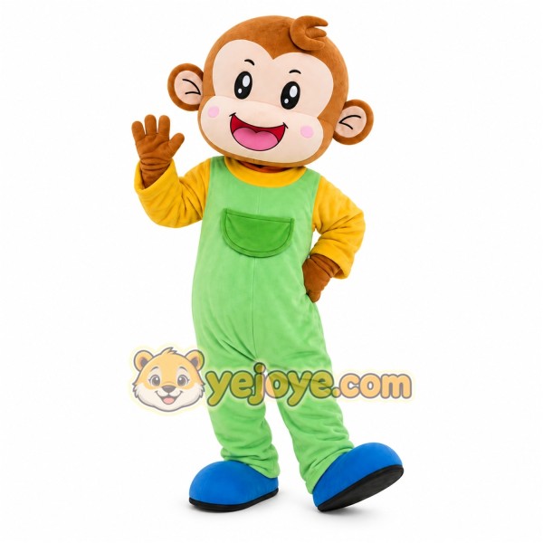 Green Monkey Mascot Costume Green Monkey Mascot Costume