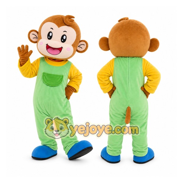 Green Monkey Mascot Costume