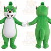 Green Raccoon Mascot Costume