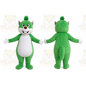 Green Raccoon Mascot Costume