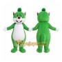 Green Raccoon Mascot Costume