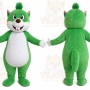 Green Raccoon Mascot Costume