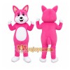 Pink Rabbit Mascot Costume Pink Rabbit Mascot Costume