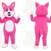 Pink Rabbit Mascot Costume