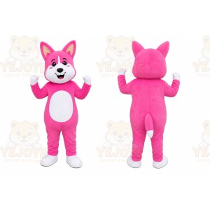 Pink Rabbit Mascot Costume