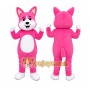 Pink Rabbit Mascot Costume