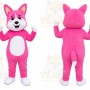Pink Rabbit Mascot Costume