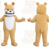 Tan Bear Mascot Costume