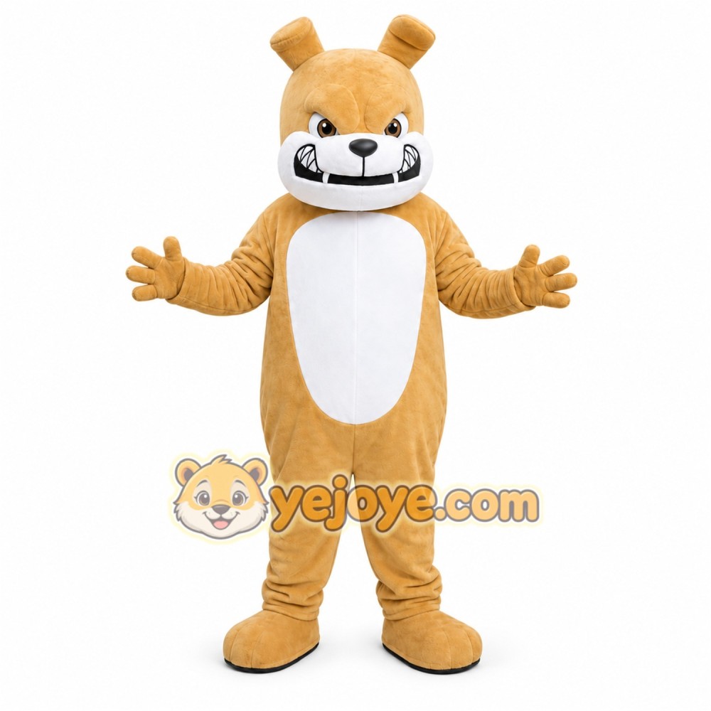 Tan Bear Mascot Costume