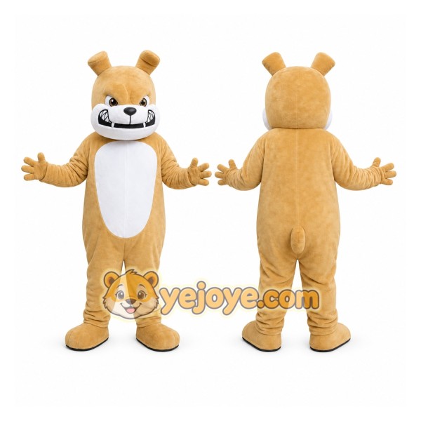 Tan Bear Mascot Costume