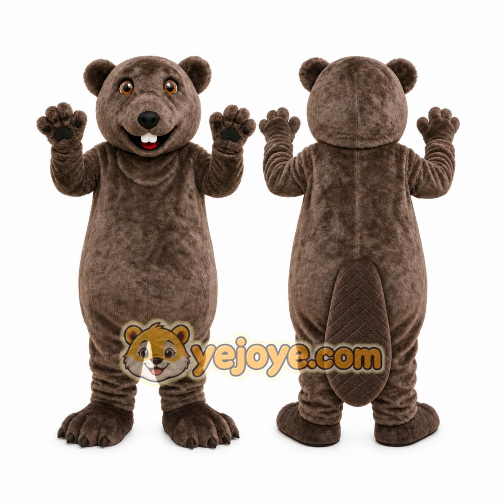 Gray Bear Mascot Costume Gray Bear Mascot Costume