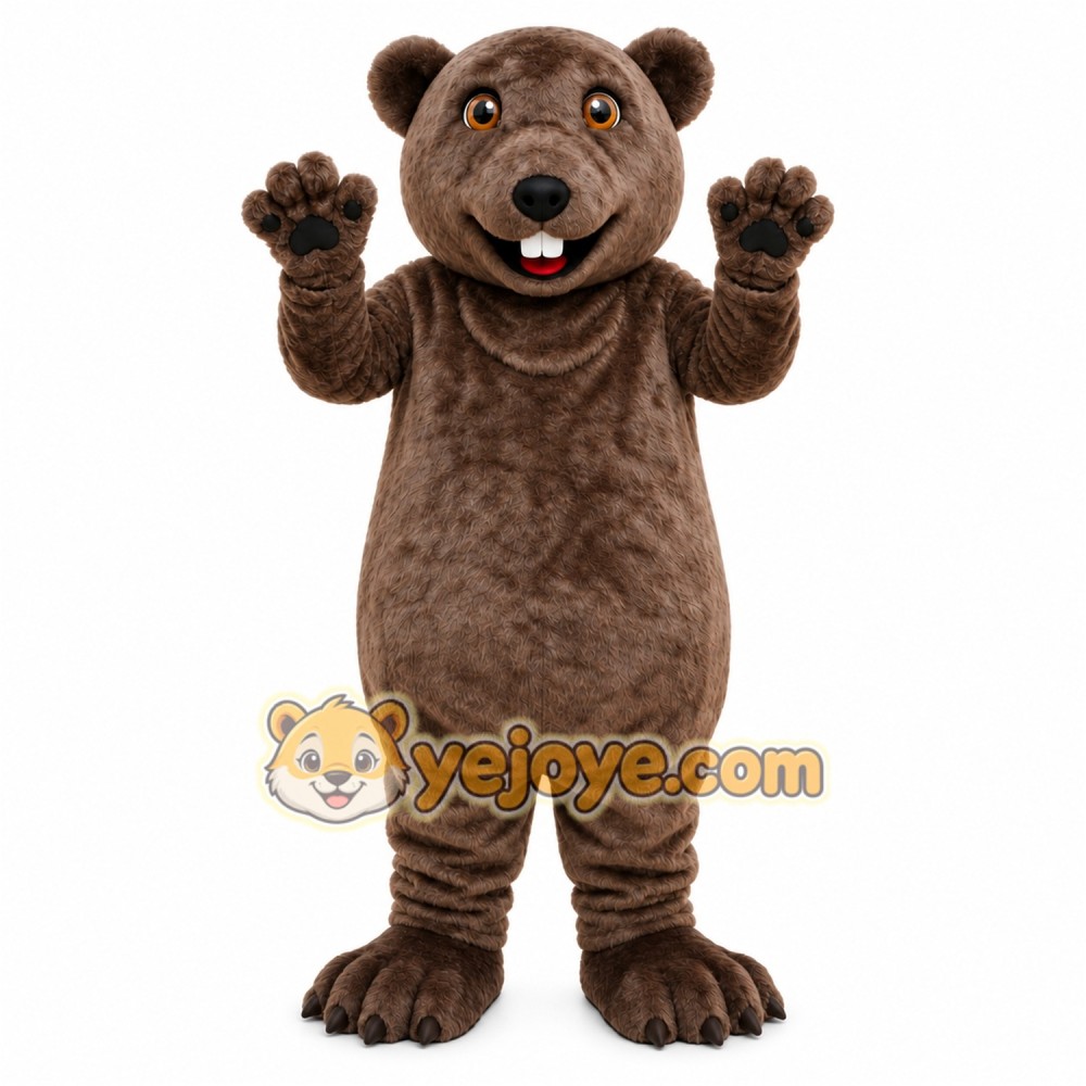 Gray Bear Mascot Costume Gray Bear Mascot Costume