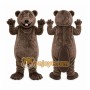 Gray Bear Mascot Costume