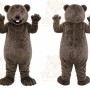 Gray Bear Mascot Costume