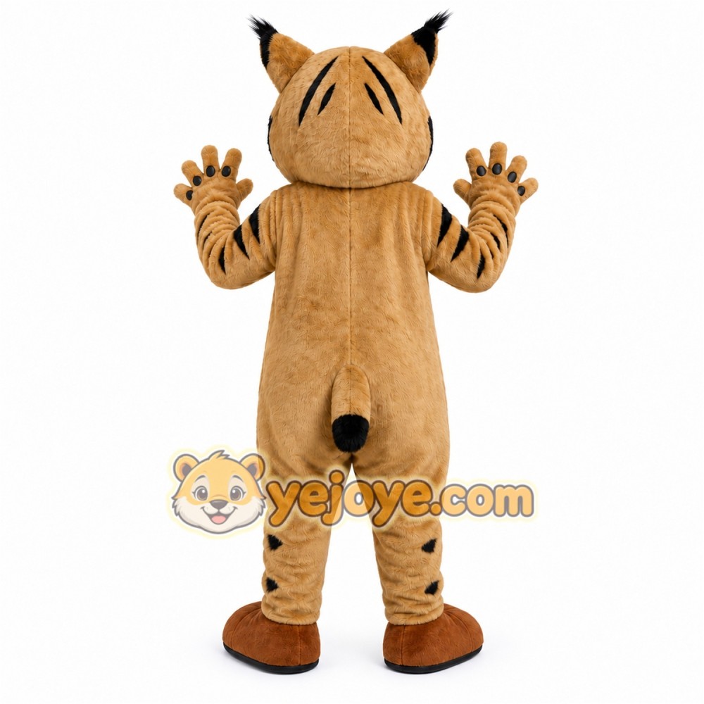 Tan Wildcat Mascot Costume Tan Wildcat Mascot Costume
