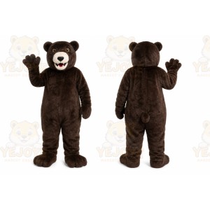 Dark Brown Bear Mascot Costume