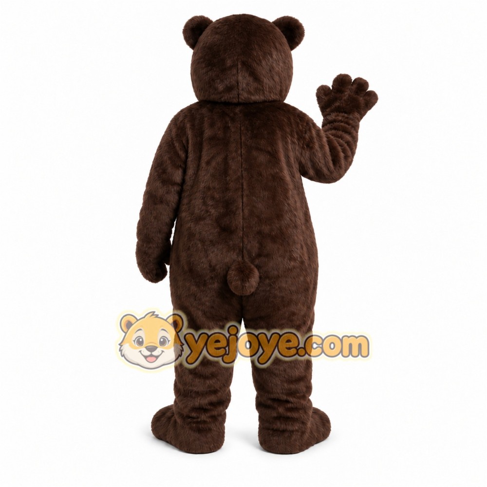 Dark Brown Bear Mascot Costume Dark Brown Bear Mascot Costume