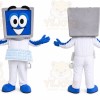 Blue Computer Mascot Costume