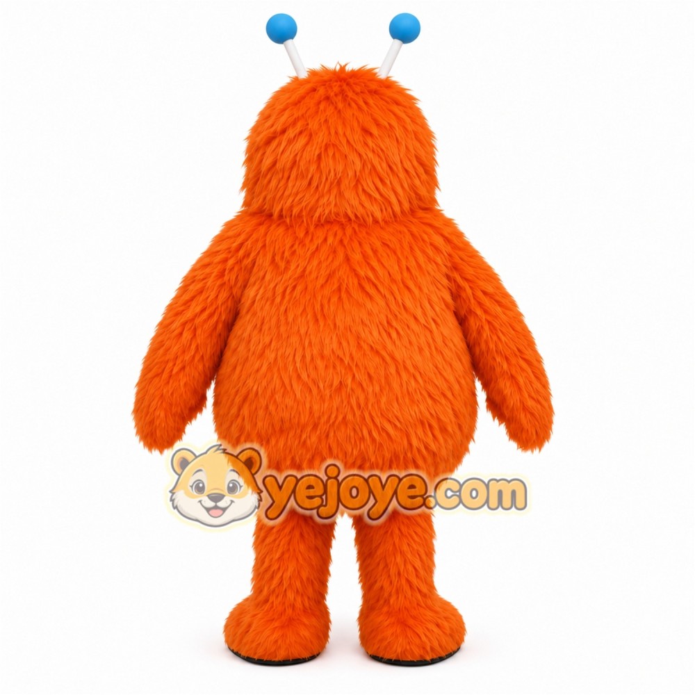 Orange Monster Mascot Costume Orange Monster Mascot Costume