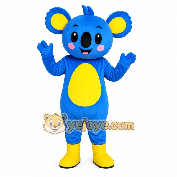 Blue Koala Mascot Costume